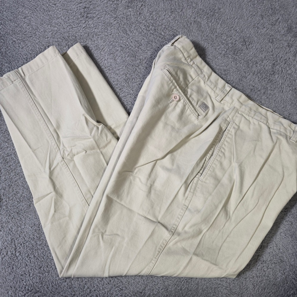 Calvin Klein Mens 34x30 Chino Pants Khaki Beige‎ Super Sandwash Twill Cotton